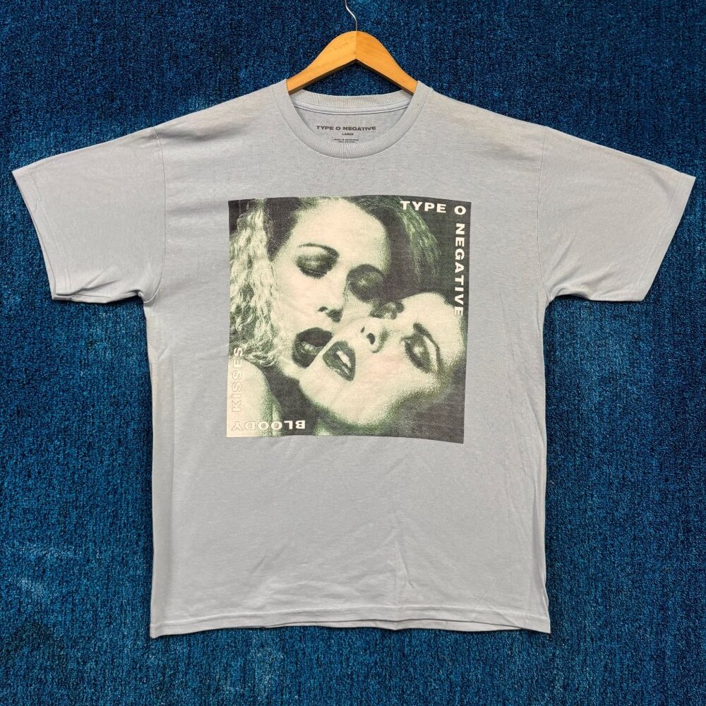 Type O Negative Bloody Kisses Rock Blue T-Shirt Size Large